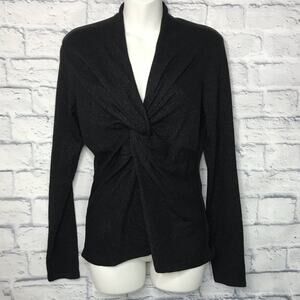 Jones NY Glistening Black Long Sleeve